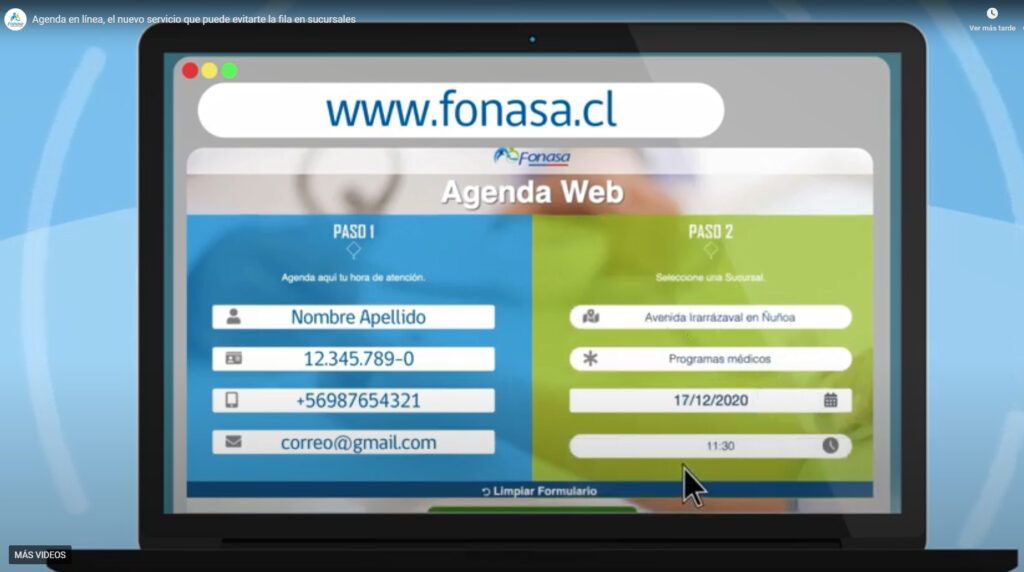 sucursal FONASA en Villa Alegre